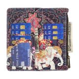Peněženkové kožené pouzdro Colored Drawing na Xiaomi Redmi 12C - Flower Elephants