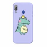 Gumový kryt na Samsung Galaxy A30 - Purple Crocodile Bird