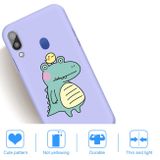 Gumový kryt na Samsung Galaxy A30 - Purple Crocodile Bird
