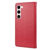 Peňeženkové kožené pouzdro BUTTERFLY pro Samsung Galaxy S23 5G – Červená
