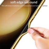 Gumový kryt GKK WEAVE pro Samsung Galaxy S23 5G - Fialová