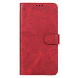 Peněženkové kožené pouzdro Leather pro Samsung Galaxy A24 - Červená