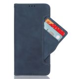 Peněženkové kožené pouzdro Calf Card pro Honor Magic5 Lite - Modrá