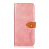 Peněženkové kožené pouzdro KHAZNEH na Xiaomi Redmi 12C - Růžovozlatá