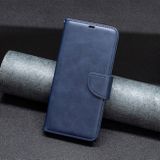 Peněženkové kožené pouzdro Lambskin na Xiaomi Redmi Note 13 Pro 4G - Modrá
