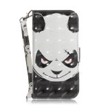 Peněženkové 3D pouzdro na Honor X8 5G/X6 - Naštvaná Panda