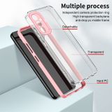 Gumový kryt 3in1 CLEAR pro Samsung Galaxy A14 4G/5G - Růžová