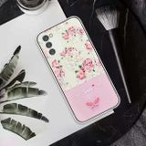 Gumový kryt BRONZING pro Samsung Galaxy A34 5G - Broskvové květy