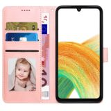 Peněženkové kožené pouzdro Fantasy pro Samsung Galaxy A24 - Růžová