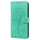 Peněženkové kožené pouzdro TREE &amp; DEER pro Samsung Galaxy A34 5G - Zelená