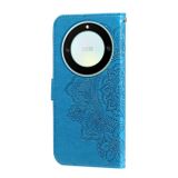 Peněženkové kožené pouzdro 7-petals na Honor Magic5 Lite - Modrá