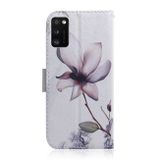 Peněženkové kožené pouzdro pro Samsung Galaxy A41-Magnolia Flower