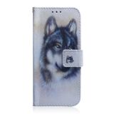 Peňaženkové kožené puzdro na Sony Xperia L4 - Magnetic White Wolf