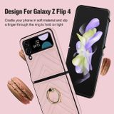 Ring Holder kryt V-shaped Samsung Galaxy Z Flip4 - Růžová