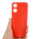 Pryžový kryt Pure Color na Oppo A58 5G - Červená