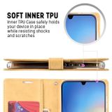 Peněženkové kožené pouzdro GOOSPERY pro Samsung Galaxy A34 5G - Zlatá