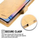 Peněženkové kožené pouzdro GOOSPERY pro Samsung Galaxy A34 5G - Zlatá