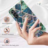 Gumový kryt ELECTROPLATING pro Samsung Galaxy A34 5G - Modrozelená