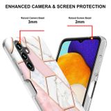 Gumový kryt ELECTROPLATING pro Samsung Galaxy A34 5G - Růžově bílá
