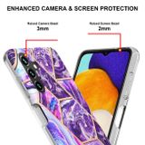 Gumový kryt ELECTROPLATING pro Samsung Galaxy A34 5G - Tmavě fialová