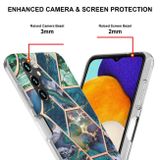 Gumový kryt SPLICING pro Samsung Galaxy A54 5G - Modro zelená