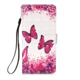 Peněženka kožené pouzdro pro Xiaomi Mi 10 Lite - Rose Red Butterfly