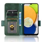 Peněženkové kožené pouzdro SYMMETRICAL pro Samsung Galaxy A03 - Zelená