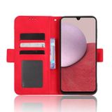 Peněženkové kožené pouzdro Calf Slots pro Samsung Galaxy A24 - Červená