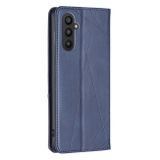 Peněženkové kožené pouzdro Prismatic pro Samsung Galaxy A24 - Modrá