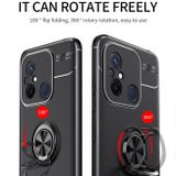 Ring Holder kryt METAL pro Xiaomi Redmi 12C – Černá a červená