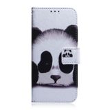 Peněženkové kožené pouzdro pro Samsung Galaxy A24 - Panda