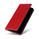 Peněženkové kožené pouzdro FIERRE SHANN pro Samsung Galaxy A34 5G - Červená