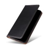 Peněženkové kožené pouzdro FIERRE SHANN pro Samsung Galaxy A34 5G - Černá