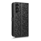 Peněženkové kožené pouzdro Honeycomb pro Samsung Galaxy A24 - Černá