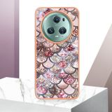 Pryžový kryt Electroplating na Honor Magic5 Lite - Pink Scales