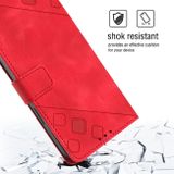 Peněženkové kožené pouzdro SKIN-FEEL pro Samsung Galaxy A03 - Červená