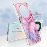 Pryžový kryt Marble IMD pro Honor Magic5 Lite - Pink 013