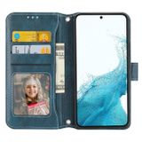 Peněženkové kožené pouzdro ZIPPER pro Samsung Galaxy A14 4G/5G - Modrá