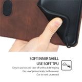 Peněženkové kožené pouzdro Skin Feel Magnetic pro Samsung Galaxy A05s - Tmavě hnědá