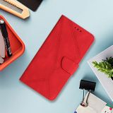 Peněženkové kožené pouzdro Global Stitching na Xiaomi Redmi Note 13 Pro 4G - Červená