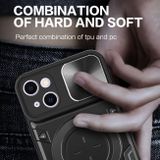 Pryžový kryt FOLDING Camshield iPhone 15 - Stříbrná