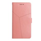 Peněženkové kožené pouzdro Y-SHAPED pro Huawei P60 Pro - Růžová