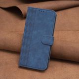 Peněženkové kožené pouzdro Plaid pro Samsung Galaxy A24 - Modrá