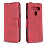Peňeženkové kožené pouzdro na LG K61 - Červená