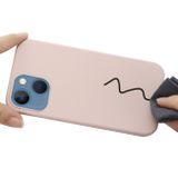 Pryžový kryt Shockrpoof na iPhone 15 - Růžovo písková