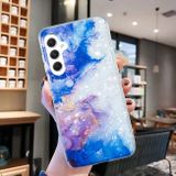 Pryžový kryt Shell Pattern pro Samsung Galaxy A24 - Sky Blue Purple Marble