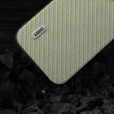 Pryžový kryt ABEEL Carbon pro iPhone 15 - Zelená