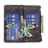 Peněženkové kožené pouzdro pro iPhone 15 Pro Max - Big Butterfly
