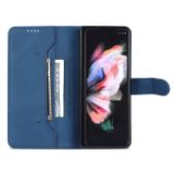 Peněženkové kožené pouzdro AZNS Dream pro Samsung Galaxy Z Fold5 - Modrá