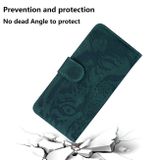 Peněženkové kožené pouzdro Tiger Embossed pro Samsung Galaxy A05s - Zelená